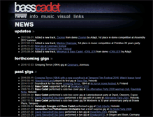 Tablet Screenshot of basscadet.fi